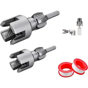 Integrated Internal & External Pipe Threading Tool, Pvc Pipe Threading Tool, 1/2" and 3/4'' Internal External Rethreading Maker