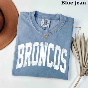 Comfort Colors Vintage Broncos T-shirt, Retro Broncos Tee, Broncos Game Day T-shirt, Vintage College Football Spirit Pride Apparel Trendy Gift For Fan