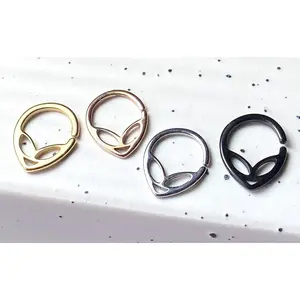 1pc Alien 316L Steel Bendable Hoop Ring Septum Daith Rook Tragus Ear Cartilage