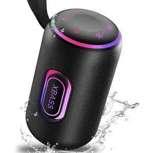 Portable Bluetooth 5.4 30W Dual Speaker 2.0 Channel with Deep Bass 30H Playtime Colorful RGB Lights IPX7 Waterproof TWS Pairing for Outdoor Home Party Travel Ideal Gift