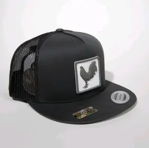 3D PVC Patch Flat-Bill 5 Panel Classic Trucker Snapback Hat 52