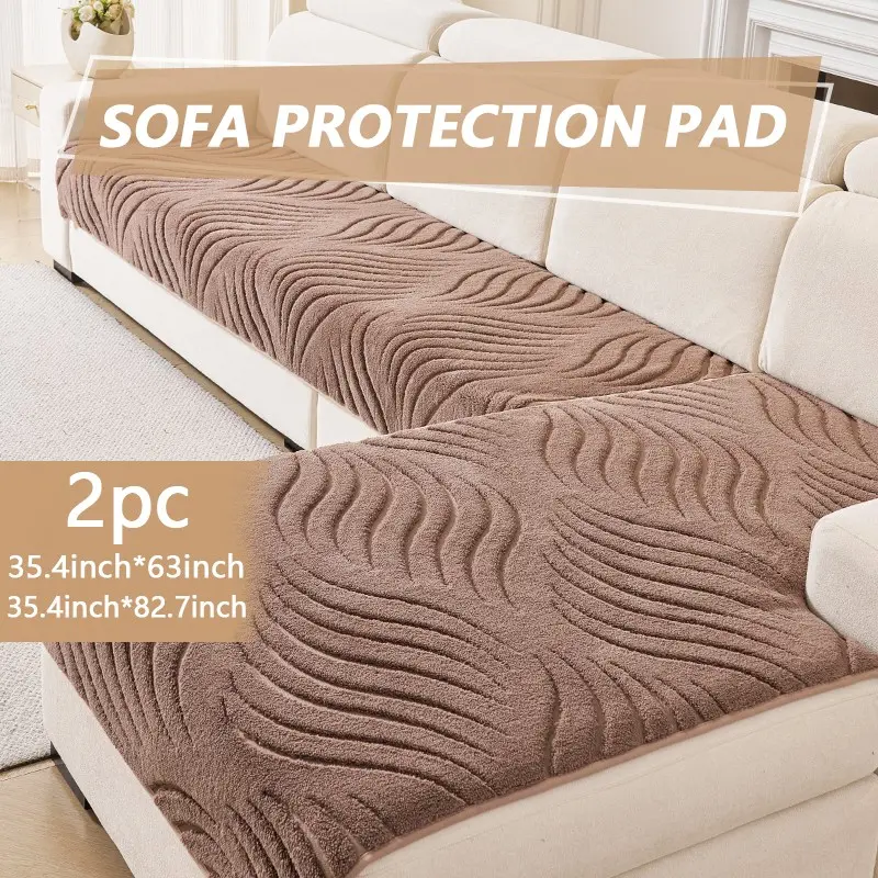2pc Sofa Cushions for All Seasons, Modern Minimalist Design, Pet-Friendly, Reusable Couch Protector, Living Room Bedroom Decor, Sofa Cover Cushion