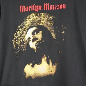 90s 1999 Marilyn Manson T-shirt Holy Wood reprint tee gift S-5XL