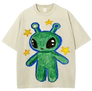 Cute Alien Vintage T-Shirt, Aesthetic Unisex Alien Shirt, 90s Graphic Tee