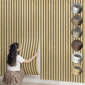 Self-Adhesive 3D Wood Grain Wall Panels, Foam Wallpaper Textured Design, Peel And Stick Wallpaper Designs, for Home Decor, Peel-And-Stick Wall Stickers Are Easy to Clean And Install, Removable, for Renovating Living Rooms, Bedrooms, Ceilings