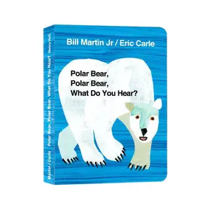 English Picture Book Polar Bear What Do You Hear?, Kids' Book Suitable for Ages 0-3, Educational Storybook for Toddlers, Preschool Learning Book, Toddler Books