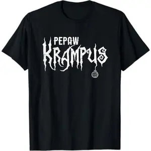 Pepaw Krampus - Unique Matching Family Spooky Christmas T-Shirt