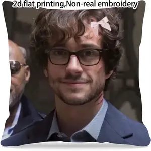 1pc Hannibal Lecter Polyester Throw Pillow Cover, Zippered,Contemporary Style, Machine Washable, Ideal for Sofa & Bedroom Decor, Bedroom Decor | Modern Pillow Cover | Zippered Pillowcase
