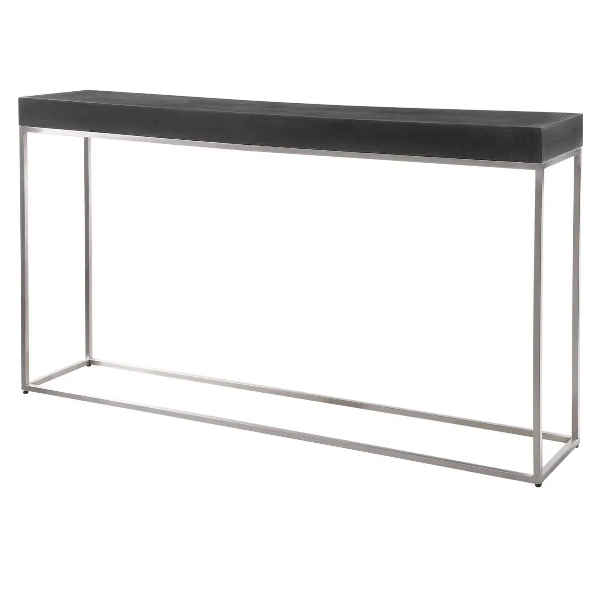 Jase Black Concrete Console Table, Modern Entryway Indoor Furniture Table, Modern Entryway Table