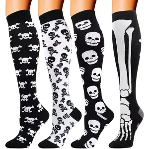 4 Pairs Compression Socks for Men and Women Compression Stockings