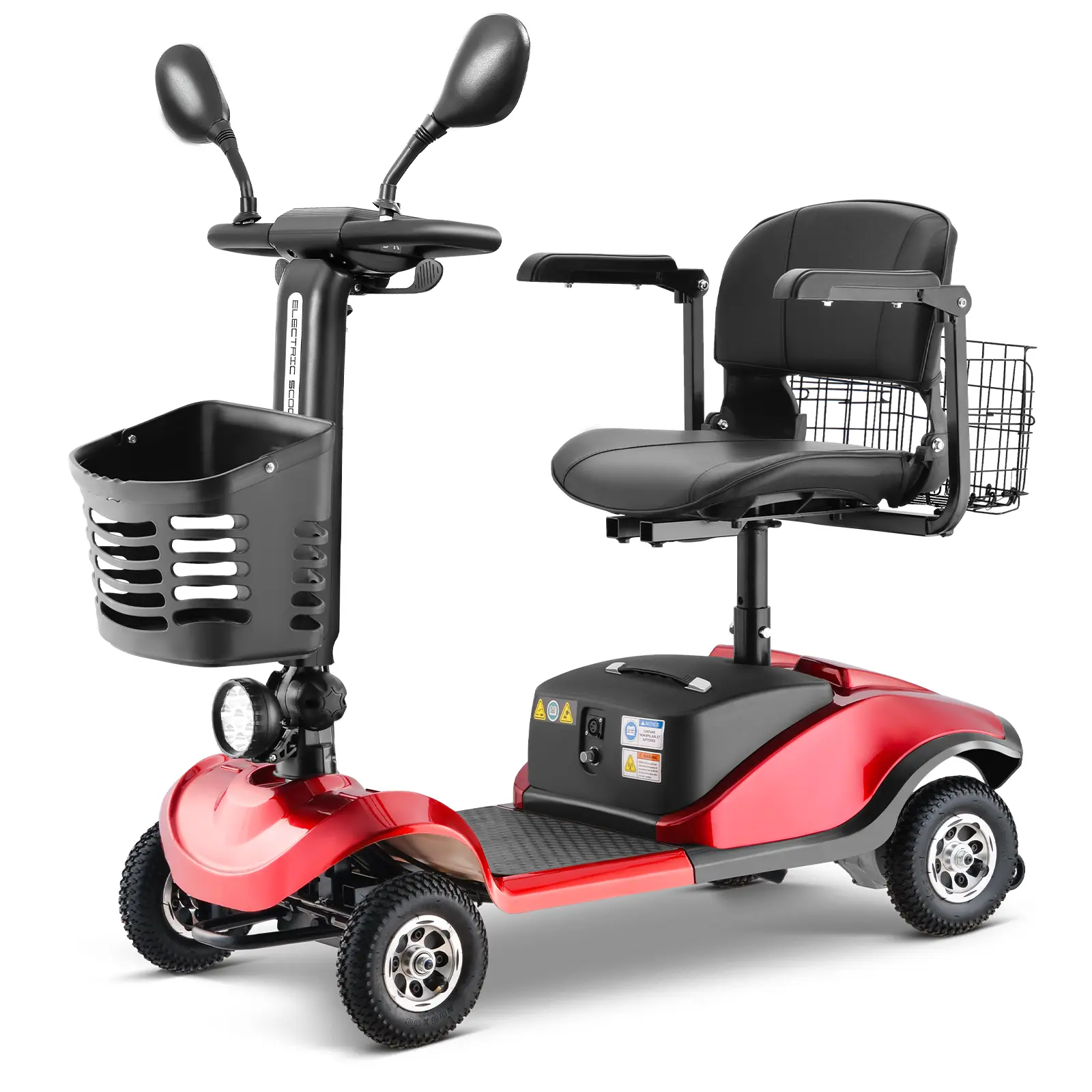 DONEXT Folding Commuter Scooter - Electric Mobility Scooter for Seniors with 350W Motor, 12V20AH Battery, All-Terrain Ride-On Toy