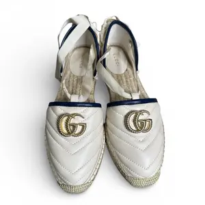 Gucci Marmont Matelassé Leather Espadrilles.