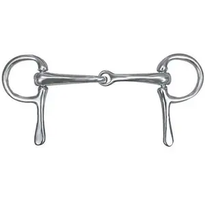 Chrome Plated Half Cheek Snaffle Driving Bit 4" Snaffle
