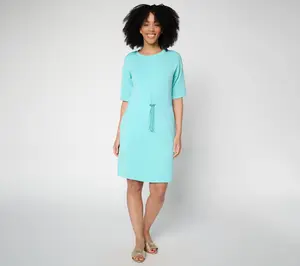 Belle by Kim Gravel Regular ScubaLuxe Bungee Waist Dress