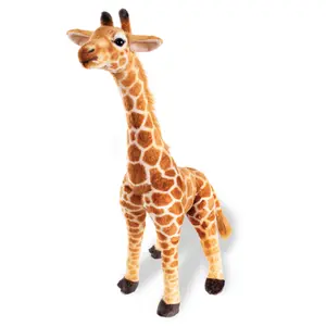 Real Planet™ Gold Giraffe Realistic Plush Stuffed Animal