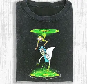 Rick And Morty T-Shirt, Vintage Shirt, Y2k Vintage tee, gift for her, him, Womenswear Top