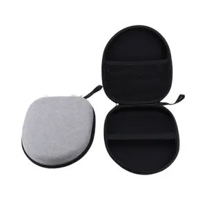 Universal Hard Shell EVA Headphone Case, Portable Zipper Storage Bag for Over-Ear Bluetooth Headphones