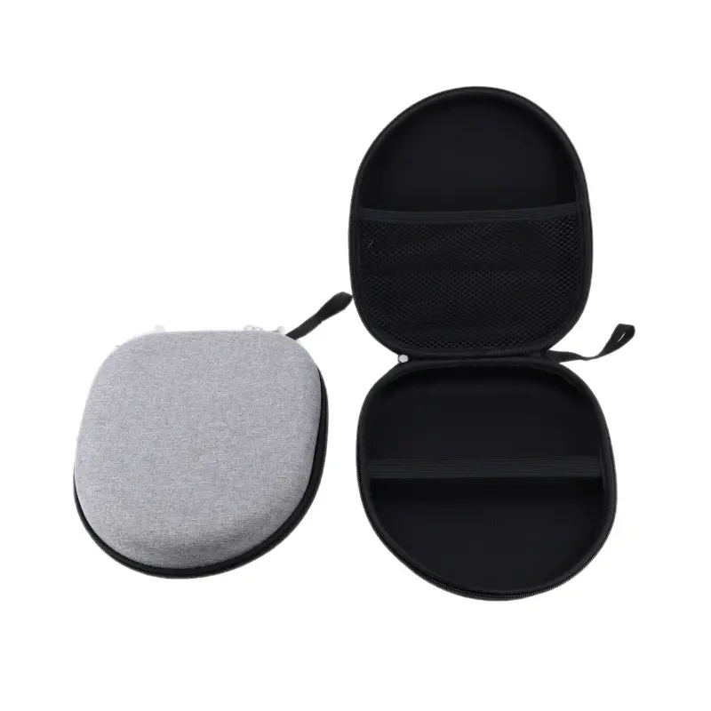 Universal Hard Shell EVA Headphone Case, Portable Zipper Earphone Storage Bag for Over-Ear Bluetooth Headphones