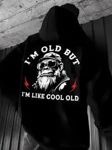 I'm Old But I'm Like Cool Old Printed Men's Hoodie