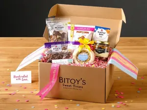 Bitoy's Best Sellers  Gourmet Popcorn & Cookie Gift Box -