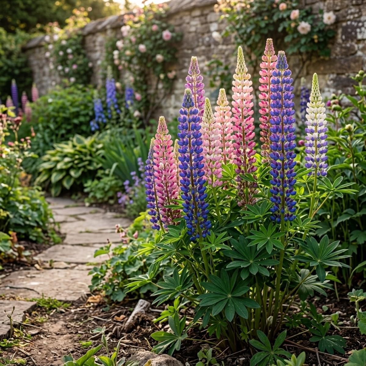 Rare Lupin Flower Seeds, Lupine Seeds for Planting, Hardy Perennial Flower Seeds for Outdoor Indoor Gardening, Attract Pollinators Beautiful Blooms Year After Year