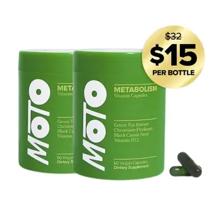 MOTO - Metabolism Boosting Capsule - 30 Servings Healthcare Supplement Vitamin Dietary Edible Fitness