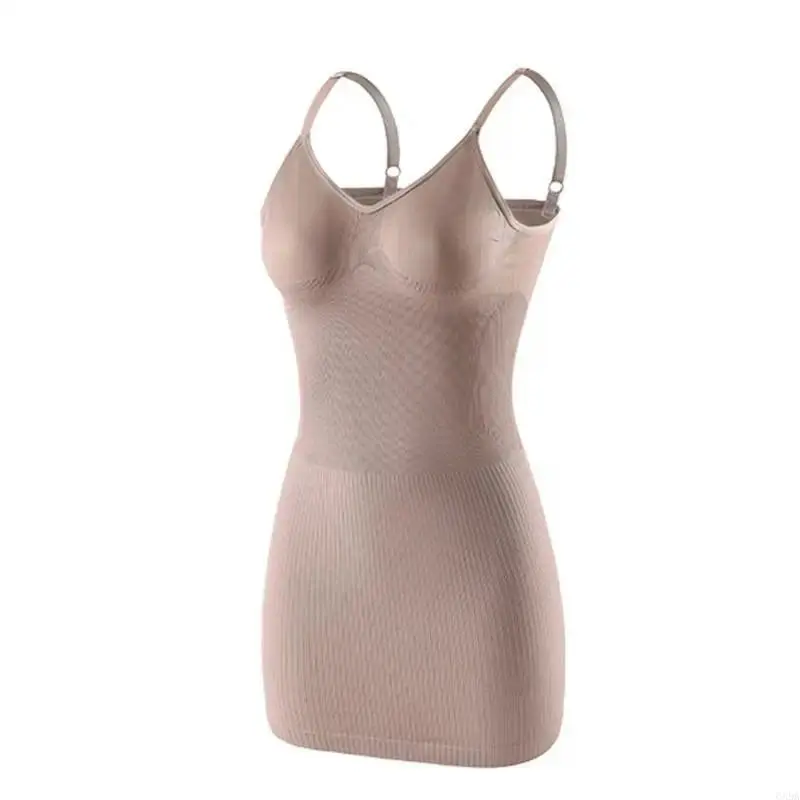 Women's Shapewear Slip for Under Dresses, Deep V-Neck Tummy Control Shaper with Adjustable Straps, Soft Seamless Smoothing Fabric, Bra, Basic, Outerwear, Everyday, Xxl, Full Slip, Breathable Stretch