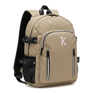 Trunkiss CarryOn Travel Backpack Laptop Waterproof Quick Access Fits 40oz Water Bottle Ideal for Airplane Travel Durable Compact Airline Approved Volume 6 External Pockets Memorial Day bag cube