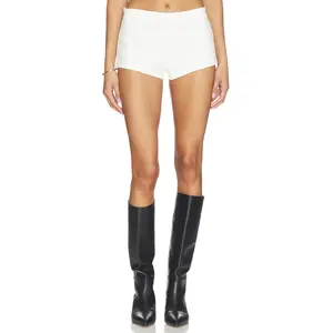 Good American Micro Shorts in Cotton White