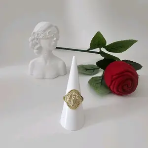 Valdiviajewery #1914 Virgin Ring, 14k Gold Laminated, High Quality