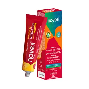 Novex Brazilian Keratin Leave-In Conditioner, Frizz Control & Hair Repair, Keratina Treatment, 2.8 Oz – Reconstructive Haircare Moisturizer Cleansing