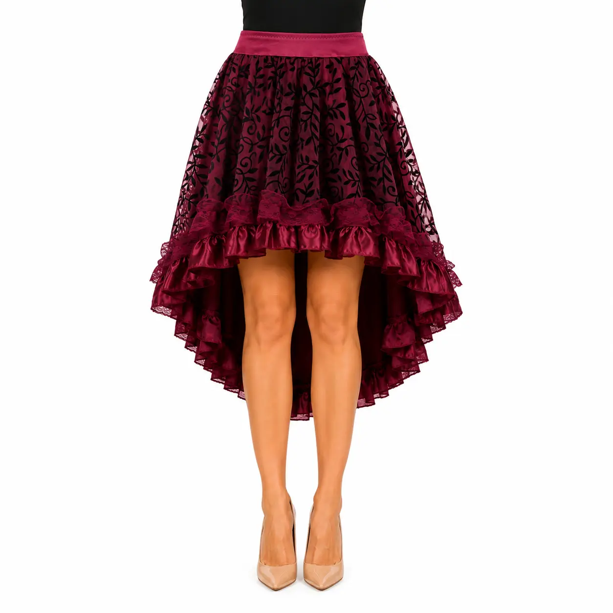 Gothic Steampunk Renaissance Skirt Women Victorian Pirate Skirt Halloween Costumes Cosplay 7056-D1
