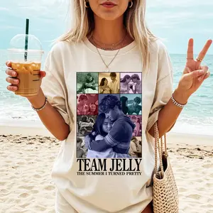 Vintage Team Jelly TSITP Shirt, Team Jellyfish The Summer I Turned Pretty Shirt, Retro Summer Couple Romance Shirt