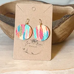 Brighton Brushstroke Round Earrings