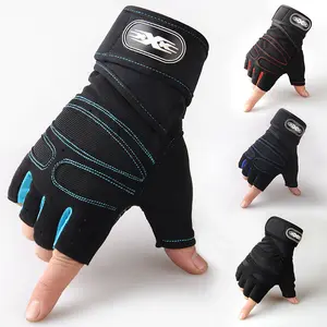 Fitness gloves sports men's and women's new half-finger dumbbells horizontal bar training protective wear-resistant wrist gloves