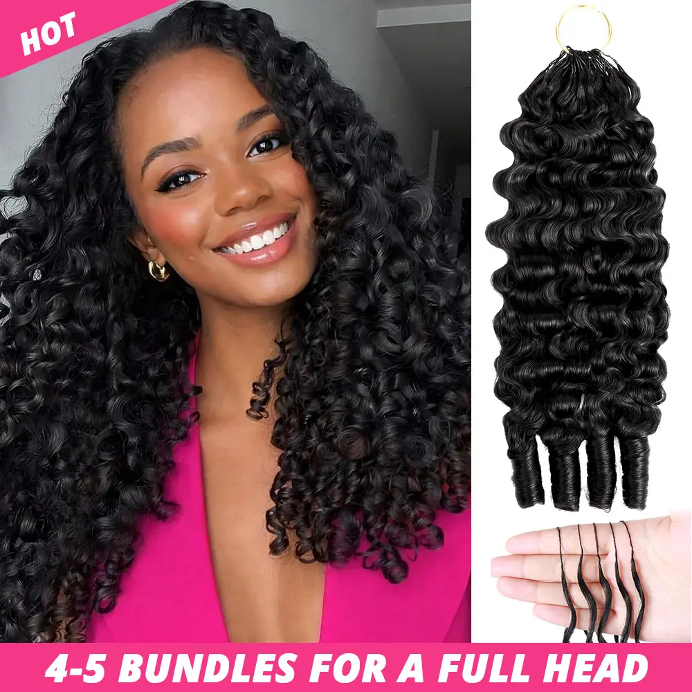 [Lowest Price Ever]Crochet Human Hair For Knotless Feather Human Hair For Boho Braids 4 to 5Pcs Recommend Multiple Curly & Wave Texture Protective Hairstyles For Black Women #SummerVibes