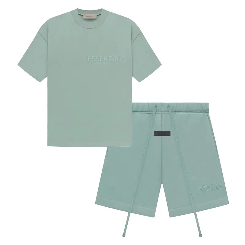 Fear of God Essentials SS23 Short-Sleeve Tee & Sweatshorts Set  Sycamore