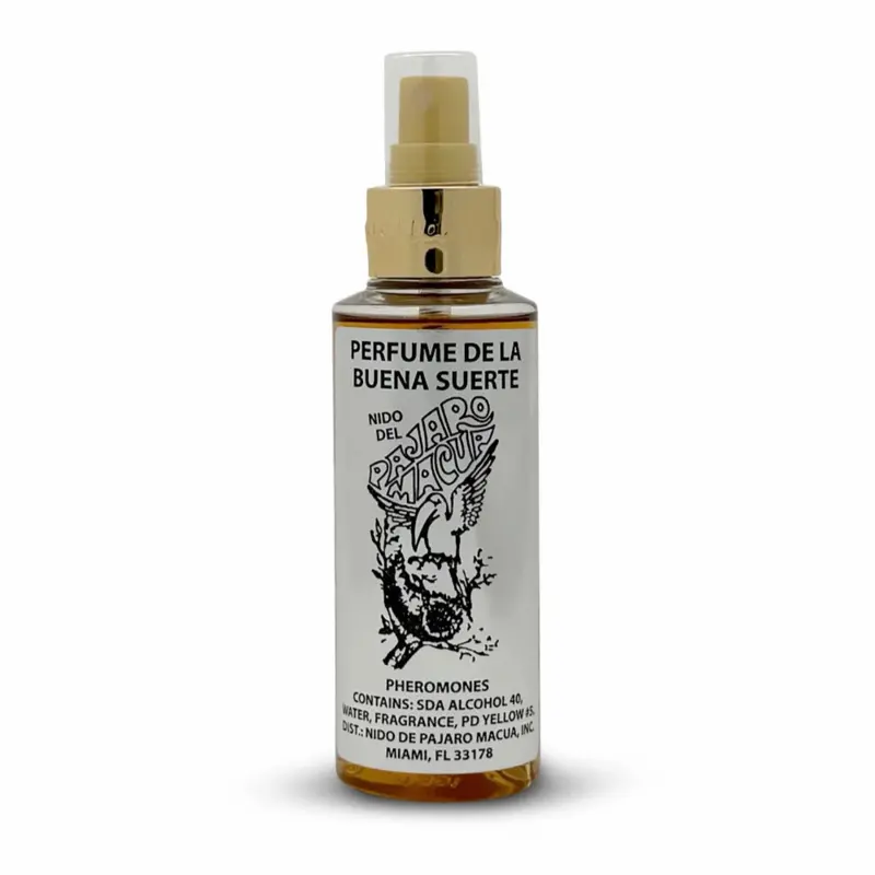Nido de Pajaro Macua Perfume de la Buena Suerte 4 fl oz Macaw Bird's Nest Good Luck Perfume 4 fl oz