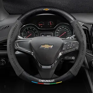 Chevrolet Car Steering Wheel Cover, Interior, Fits Aveo Bolt Onix Cruze Spark Cavalier Colorado Laceti Trailblazer Silverado Tahoe Traverse