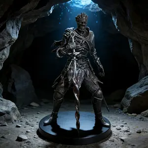 Dark Soldier Undead Knight Statue Soul Series Collectible Figure, Detailed Model, Perfect for Desktop Display & Game Enthusiasts