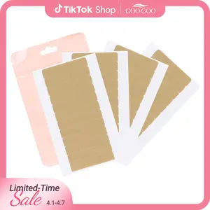 GOOGOO Hair Extension Tape Replacement for Tape in Hair Extensions Double Sided Professional Strong No-Residue Tapes, 1.6 * 0.3inch per Piece Haircare Heatless
