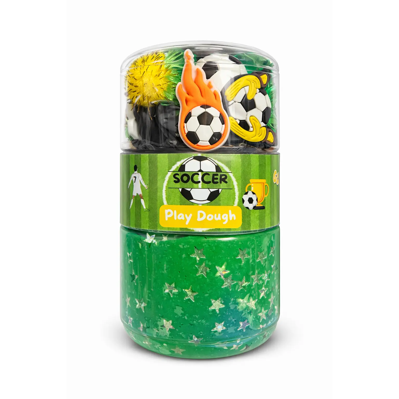 * Soccer Dough Jar