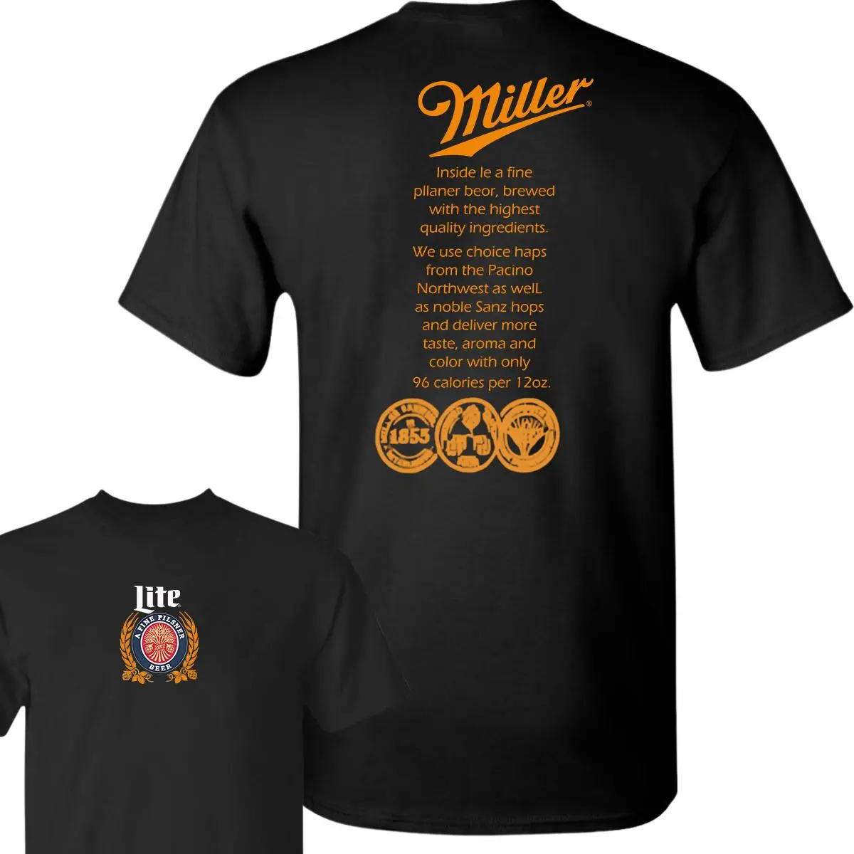 MiIler Lite T-Shirt, Unisex T-Shirt, Cotton Shirt, Summer Tee, For Men, For Women, Trendy Oversized, For You