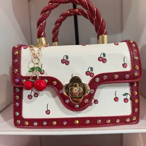 Cherry Glam Purses with Rhinestones for Women - Perfect for Any Occasion