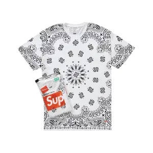 Supreme Hanes Bandana Tagless Tees (2 Pack) White