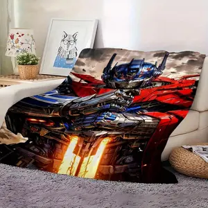 Transformers Movie Blanket – Warm, Soft Throw Blanket for Fans, Perfect for Bed, Sofa, and Travel