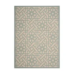 Martha Stewart Outdoor Triumph Teal 5'3" x 7'7" Rug