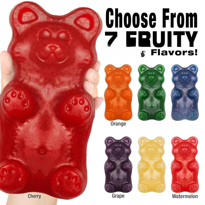 The Original 2 LB Giant Gummy Bears! Big Size, Huge Fruity Flavor • Super Sweet & Chewy Candies Seen & Shared by Millions | Perfect for Parties, Gifts, Content Creation & Viral Challenges | Made in USA by GGB Candies Snack Corn