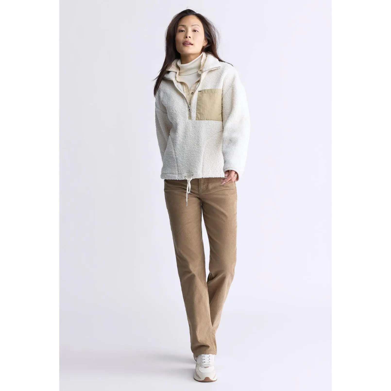 Sena Women's Sherpa Jacket, Egret - JK0036F