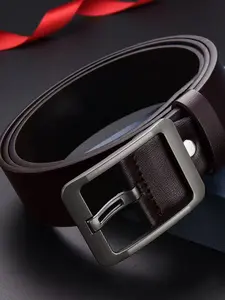 Men's Classic Leather Belt with Secure Metal Buckle, Casual Dress Belt, Fashion Casual Business Waist Strap for Daily Wear, Stylish and Durable